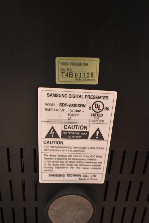 Samsung SDP-900DXRN Countertop Digital Presenter. 100-240 Volts, 1 Phase. (front room) - Image 4 of 4
