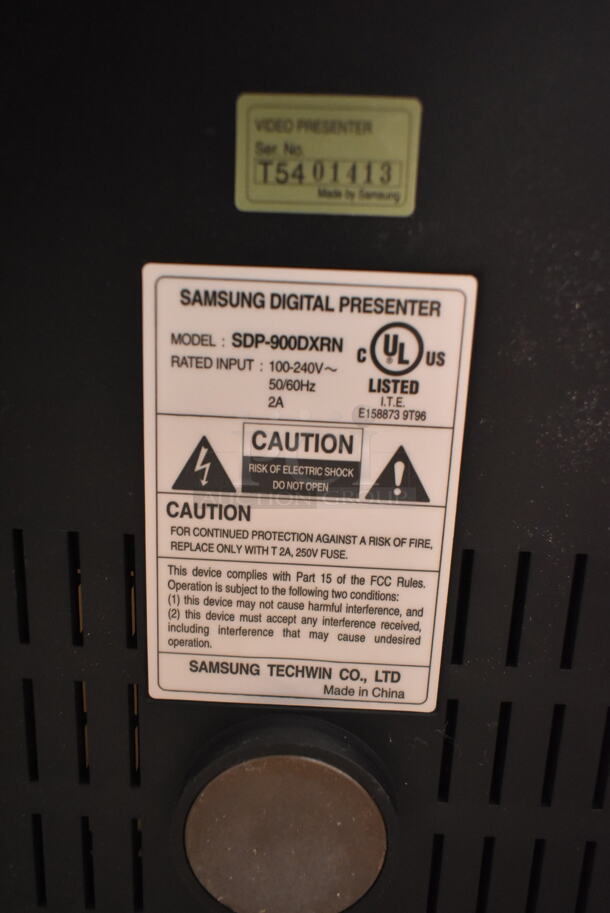 Samsung SDP-900DXRN Countertop Digital Presenter. 100-240 Volts, 1 Phase. (front room) - Image 4 of 4