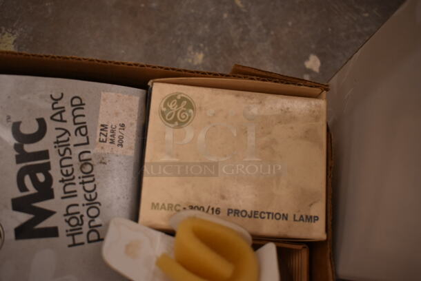 Box of 37 Various Bulbs Including GE Marc Projection Lamp, Sylvania 2500/CL/DC. (front room) - Image 6 of 6