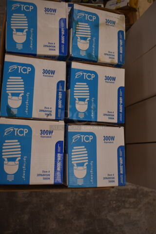 Box of 6 TCP 28968H50K 300W Equivalent Bulbs. (front room)