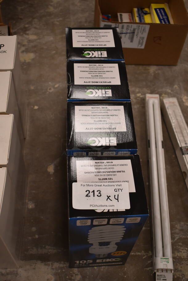 Lot of 4 Eiko 277V 105W Bulbs. (front room) - Image 2 of 2