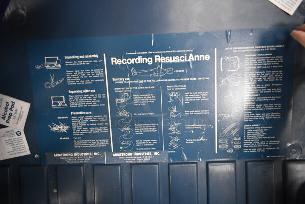 Recording Resusi Anne CPR Training Dummy in Hard Case. (front room) - Image 3 of 4