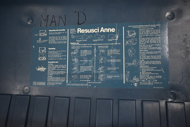 Resusi Anne CPR Training Dummy in Hard Case. (front room) - Image 4 of 6