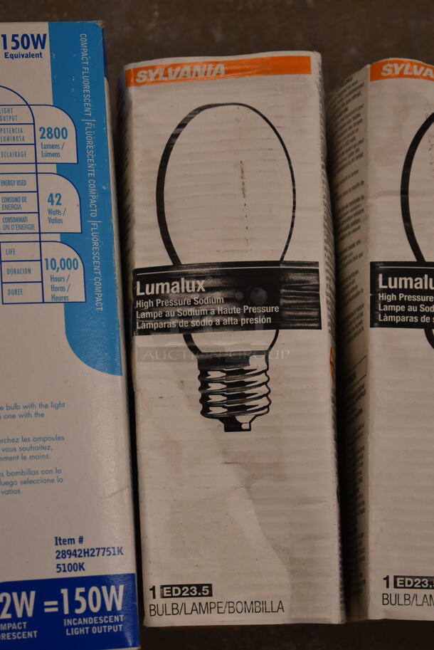 Lot of 4 Bulbs; TCP 42w and Sylvania Lumalux. (front room) - Image 3 of 3