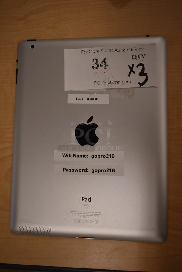 3 Apple A1395 16 GB iPad. 3 Times Your Bid! (front room) - Image 3 of 10