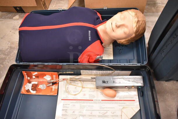 2 Resusi Anne CPR Training Dummy in Hard Cases; 1 Torso and 1 Full Body. 2 Times Your Bid! (front room) - Image 3 of 10