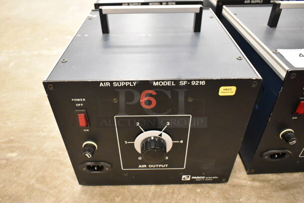 2 Pasco Scientific SF-9216 Metal Air Supply. 2 Times Your Bid! (front room) - Image 2 of 4