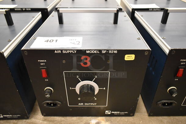 2 Pasco Scientific SF-9216 Metal Air Supply. 2 Times Your Bid! (front room) - Image 2 of 4