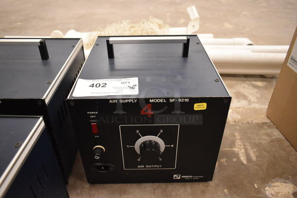 2 Pasco Scientific SF-9216 Metal Air Supply. 2 Times Your Bid! (front room) - Image 3 of 4