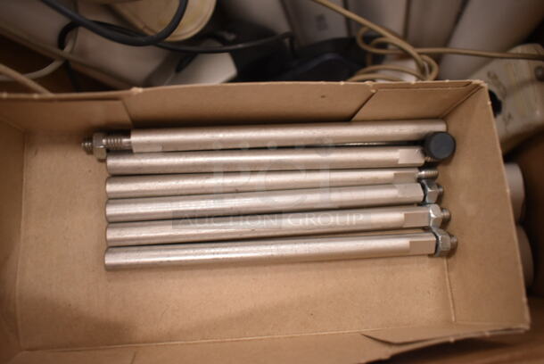 ALL ONE MONEY! Lot of 2 Boxes of Various Items Including Computer Mouses and PVC Pipes. (front room) - Image 10 of 11
