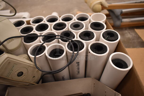 ALL ONE MONEY! Lot of 2 Boxes of Various Items Including Computer Mouses and PVC Pipes. (front room) - Image 11 of 11