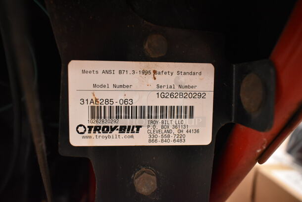 Troy Bilt 31AE285-063 Metal Snow  Thrower. (front room) - Image 6 of 6