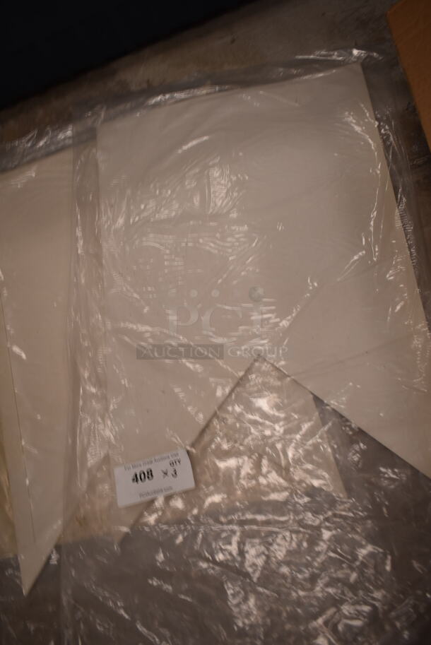 ALL ONE MONEY! Lot of 3 White Banner Pieces. (front room) - Image 2 of 4