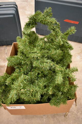 Box of Fake Tree Pieces. (front room)