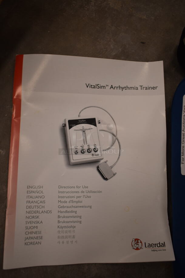 3 VitalSlim Items; 1 Arrhythmia Trainer and 2 VitalSlim Vital Signs Simulator in 3 Laerdal Blue Bags. 3 Times Your Bid! (front room) - Image 3 of 10