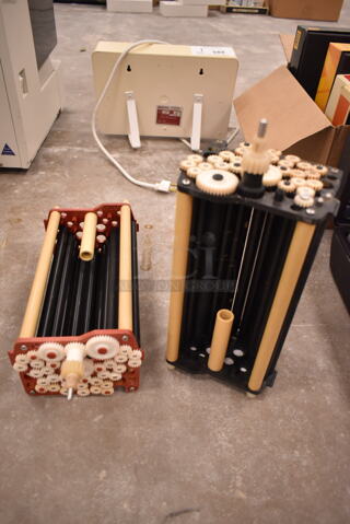 2 Dental XRay Film Processor Fixer Rack Roller Assembly. 2 Times Your Bid! (front room)