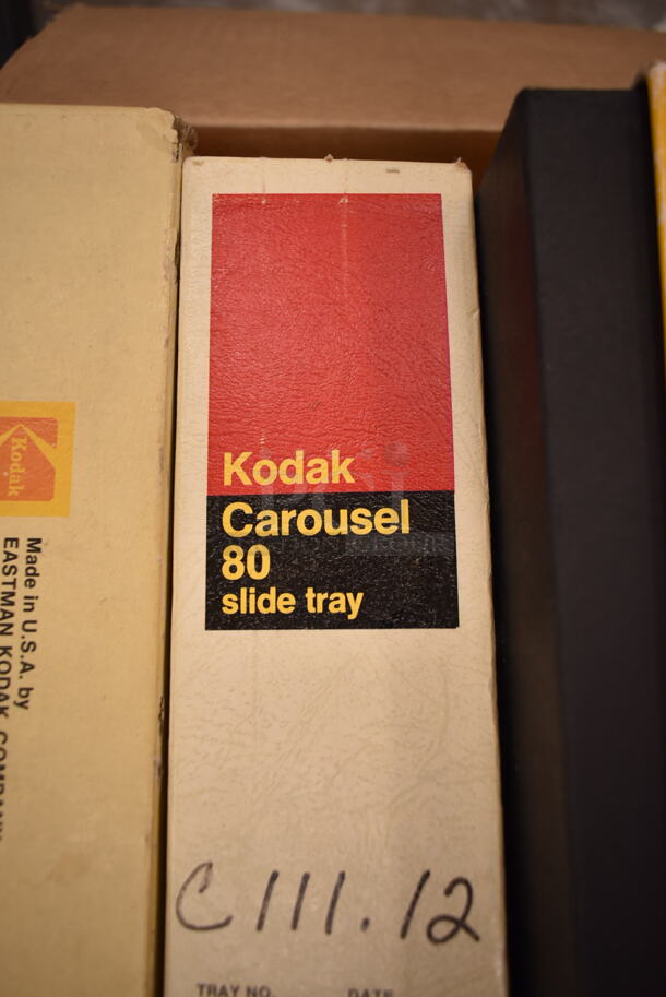 Kodak Ektagraphic III A Carousel Projector in Hard Case w/ 5 Slide Trays. 115 Volts, 1 Phase. (front room) - Image 10 of 12