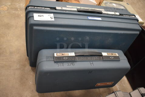 2 Hard Blue Cases w/ 1 CPR Training Resusci-Baby Dummy. 2 Times Your Bid! (front room)