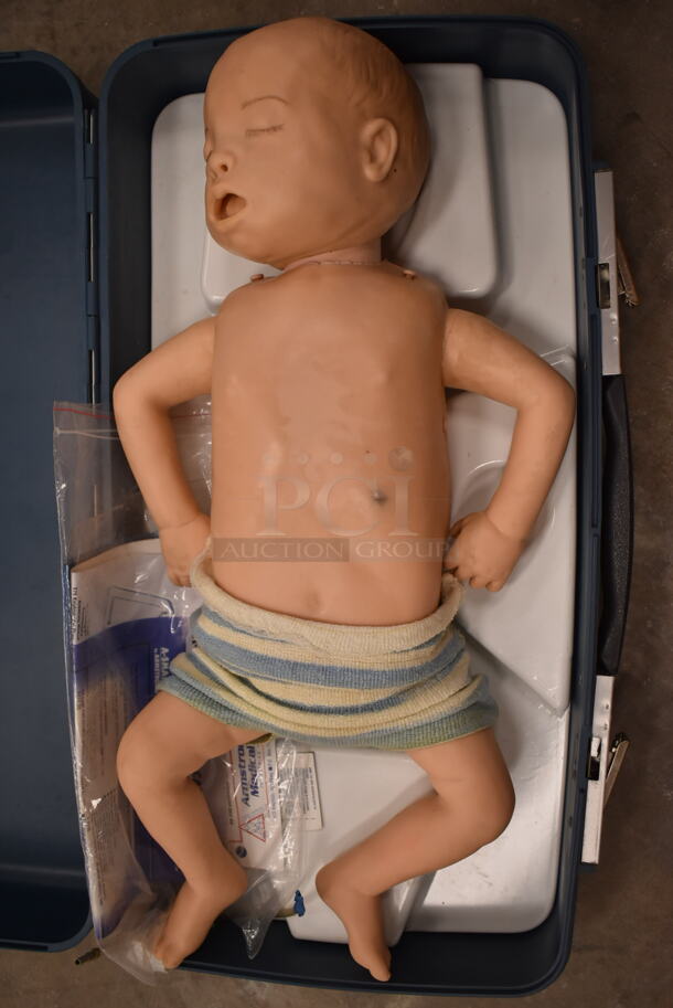 2 Hard Blue Cases w/ 1 CPR Training Resusci-Baby Dummy. 2 Times Your Bid! (front room) - Image 2 of 5