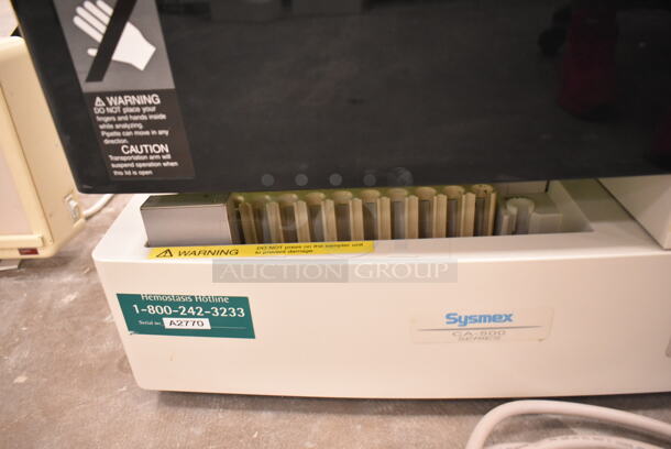 Sysmex CA-540 Metal Countertop Automated Blood Coagulation Analyzer. 117 Volts, 1 Phase. (front room) - Image 4 of 12