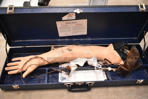 5 Various Hard Blue Cases w/ 1 Training Dummy Torso, 1 Training Arm. 5 Times Your Bid! (front room) - Image 4 of 12