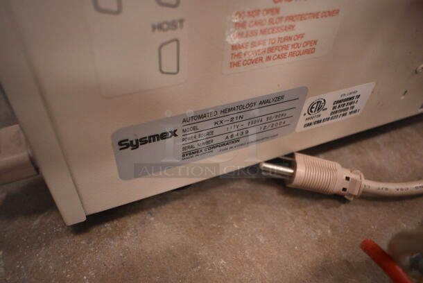 Sysmex KX-21N Metal Countertop Automatic Hematology Analyzer. 115 Volts, 1 Phase. (front room) - Image 6 of 6