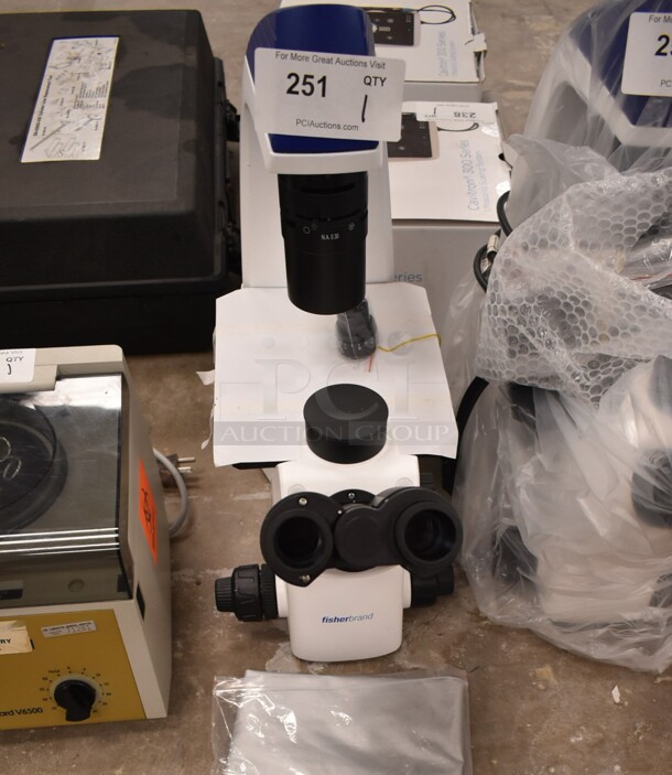 Fisher Metal Countertop Microscope. 100-240 Volts, 1 Phase. (front room) - Image 1 of 11