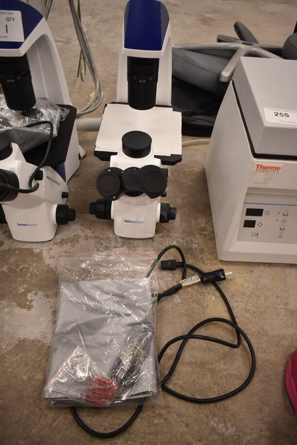 Fisher Metal Countertop Microscope w/ Clear Cover. 100-240 Volts, 1 Phase. (front room) - Image 2 of 8