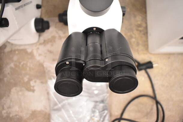 Fisher Metal Countertop Microscope w/ Clear Cover. 100-240 Volts, 1 Phase. (front room) - Image 3 of 8
