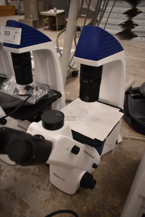Fisher Metal Countertop Microscope w/ Clear Cover. 100-240 Volts, 1 Phase. (front room) - Image 7 of 8