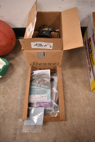 ALL ONE MONEY! Lot of 2 Boxes Including Stenner Pump and Pieces. (front room)