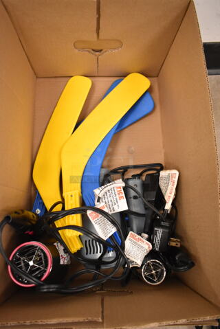 ALL ONE MONEY! Lot of 7 Items Including Hockey Stick Ends and Dryers. (front room)