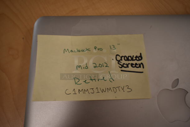 2 Apple A1278 13" MacBook Pro Laptops. One Laptop Has a Cracked Screen. 2 Times Your Bid! (front room) - Image 6 of 11