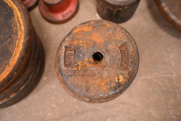 ALL ONE MONEY! Lot of Various Items Including Metal Weight Plates and Bench Cushion. (front room) - Image 9 of 12