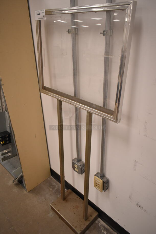 Chrome Finish Sign Stand. (front room) - Image 2 of 2
