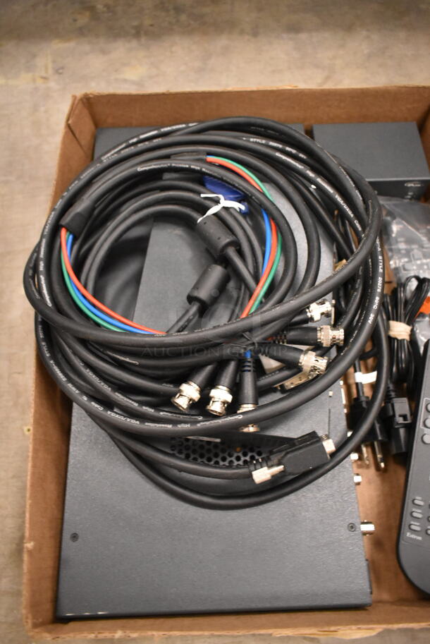 ALL ONE MONEY! Lot of Extron IN1508 Scaling Presentation Switcher, Extron VGA Distribution Amplifier, Extrop IPL T S2 and Cables. (front room) - Image 5 of 12