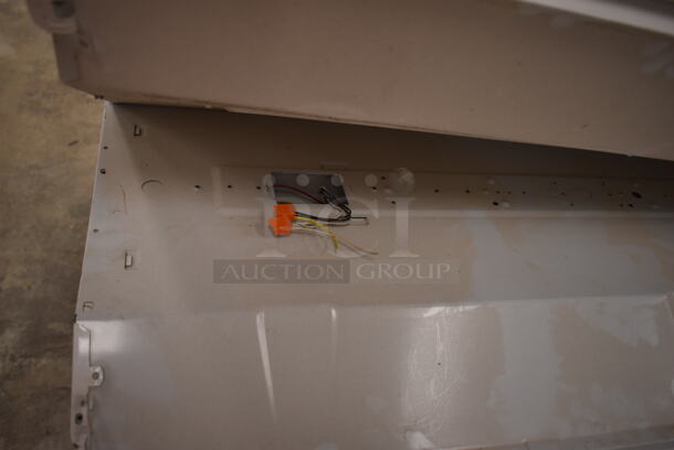 10 White Metal Ceiling Mount Fluorescent Light Fixtures. 10 Times Your Bid! (front room) - Image 3 of 9
