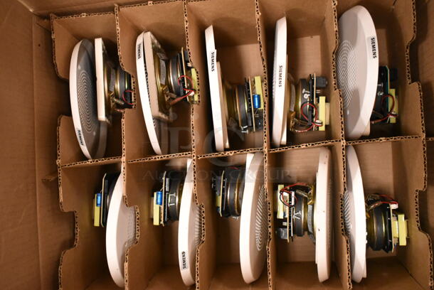 Box of 10 System Sensor SPCWL-BP10 White Round Ceiling Speakers. (front room) - Image 2 of 6