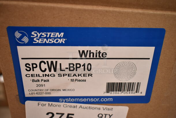 Box of 10 System Sensor SPCWL-BP10 White Round Ceiling Speaker. (front room) - Image 5 of 9