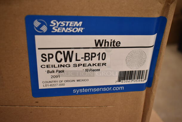 Box of 10 System Sensor SPCWL-BP10 White Round Ceiling Speaker. (front room) - Image 8 of 9