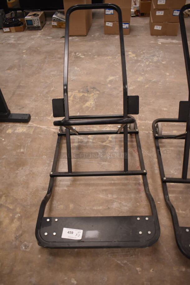 3 Steelcase 490D Black Metal Dolly Stands on Commercial Casters. 3 Times Your Bid! (front room) - Image 2 of 6