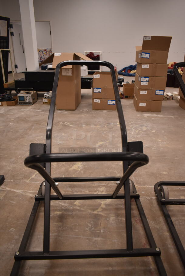 3 Steelcase 490D Black Metal Dolly Stands on Commercial Casters. 3 Times Your Bid! (front room) - Image 5 of 6