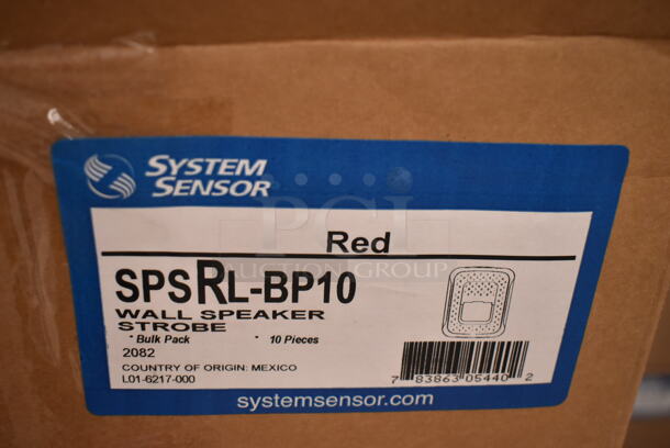 Box of 10 System Sensor SPSRL-BP10 White Wall Speaker Strobe. (front room) - Image 5 of 5