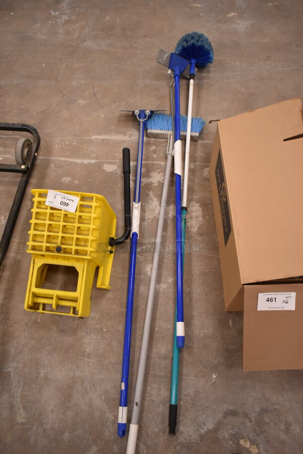 ALL ONE MONEY! Lot of Mop Bucket Wringing Attachment and Cleaning Equipment. (front room) - Image 3 of 4