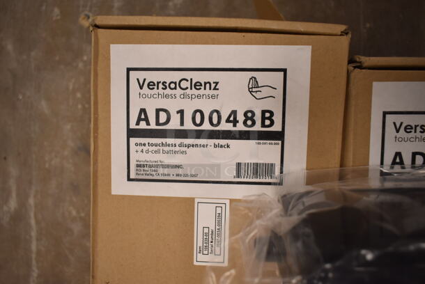 ALL ONE MONEY! Lot of 7 VersaClenz AD10048B Black Poly Wall Mount Soap Dispensers. (front room) - Image 4 of 4