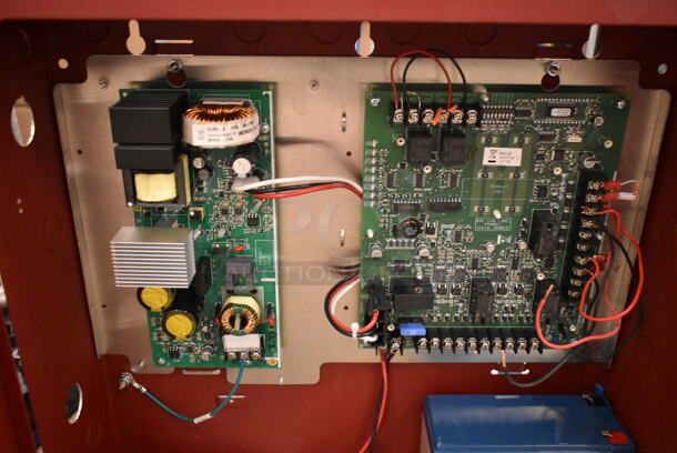 Honeywell HPFF8 Red Metal Fire Alarm Panel. (front room) - Image 5 of 7