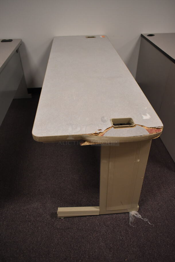 2 Gray Desks. 2 Times Your Bid! (back room) - Image 2 of 6