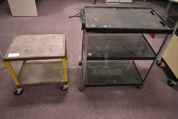 2 Carts on Casters; 2 Tier and 3 Tier. Including 24x18x24. 2 Times Your Bid! (back room) - Image 1 of 7
