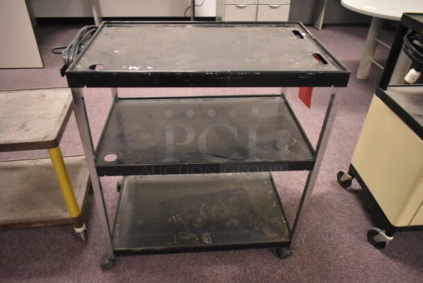 2 Carts on Casters; 2 Tier and 3 Tier. Including 24x18x24. 2 Times Your Bid! (back room) - Image 4 of 7