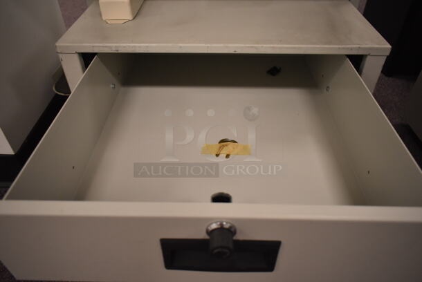 Gray Shelving Unit on Casters. (back room) - Image 2 of 8